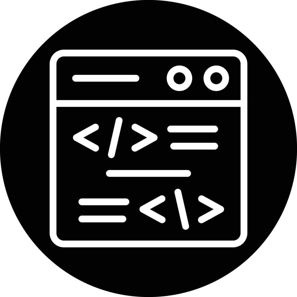 Coding Vector Icon Design