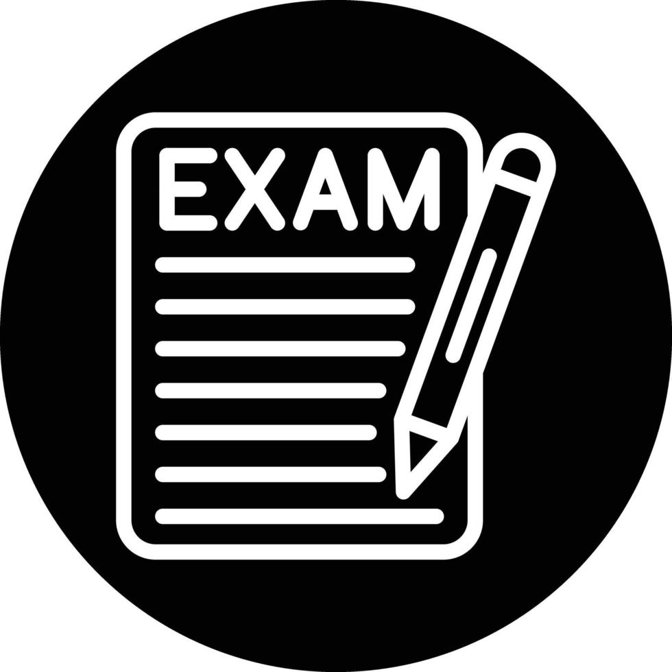 diseño de icono de vector de examen