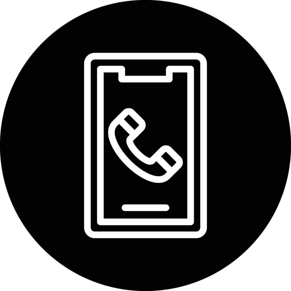 Mobile Call Vector Icon Design