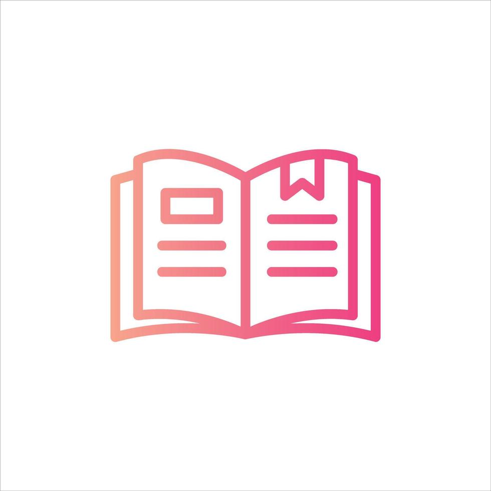 open book icon with isolated vektor and transparent background vector