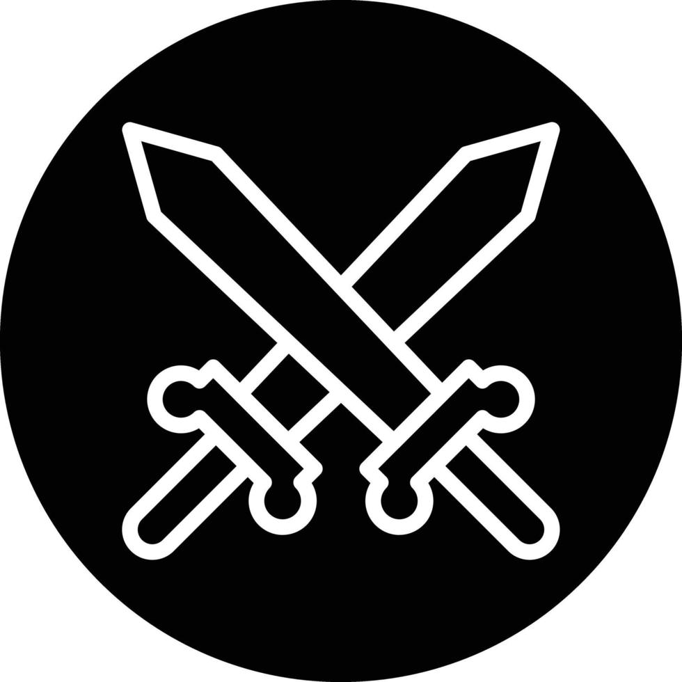 diseño de icono de vector de espada