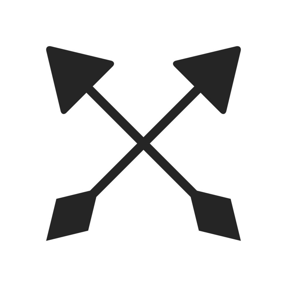 crossed arrows symbol vector