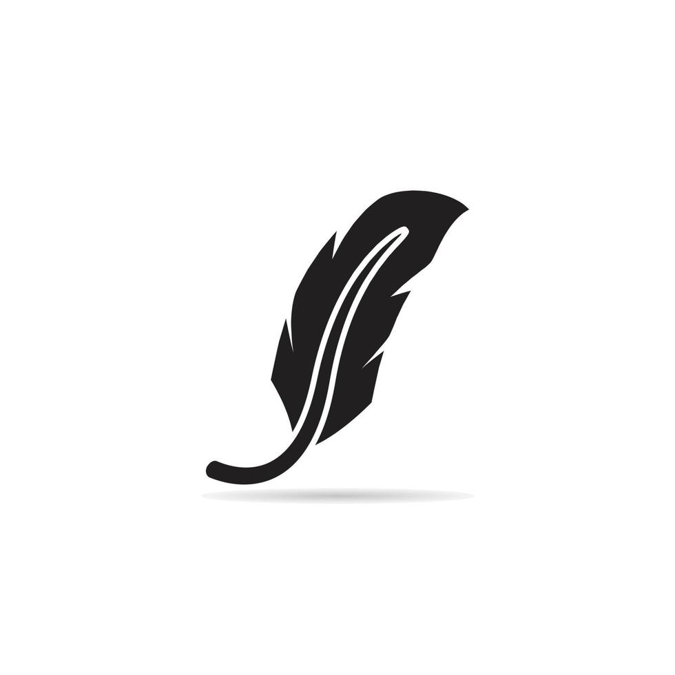 silhouette feather illustration vector