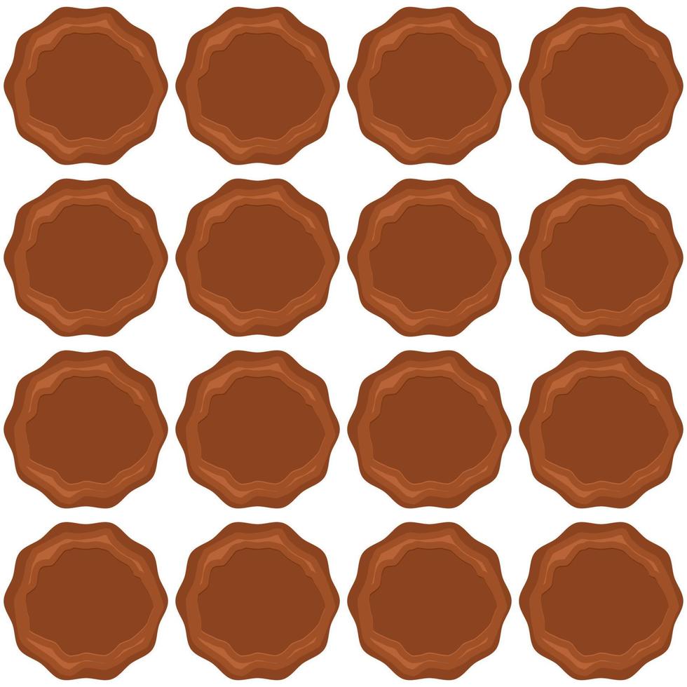 Pattern homemade cookie different taste in pastry biscuit vector