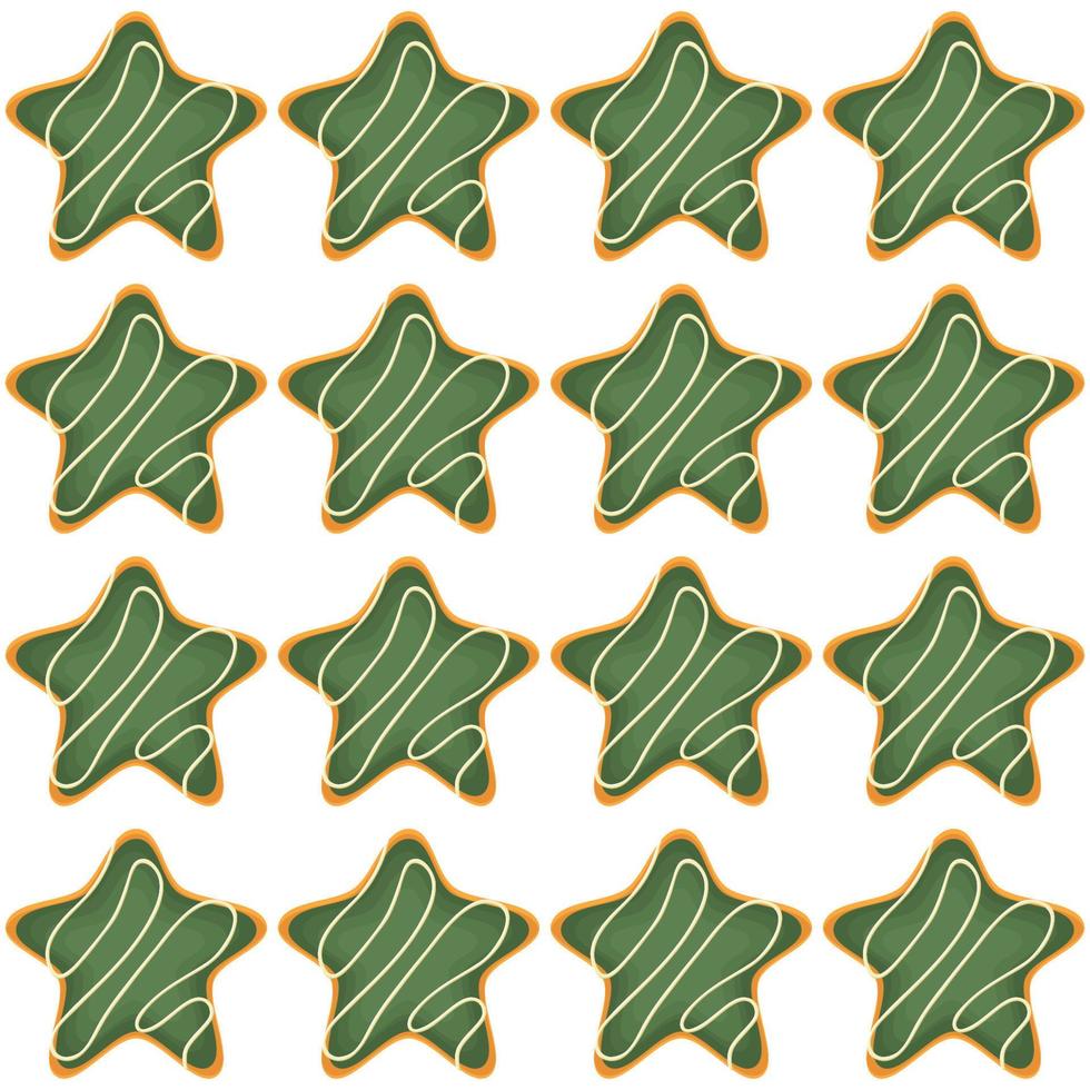 Pattern homemade cookie different taste in pastry biscuit vector