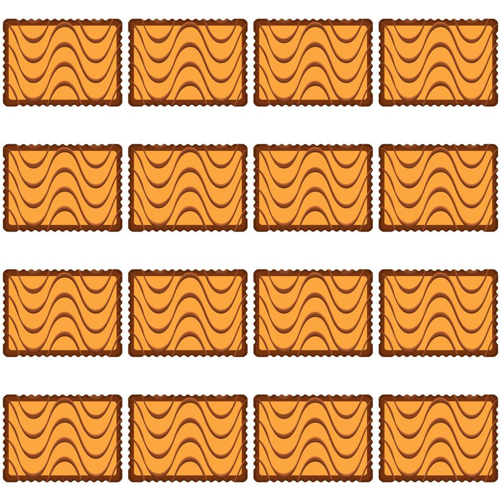 Pattern homemade cookie different taste in pastry biscuit vector