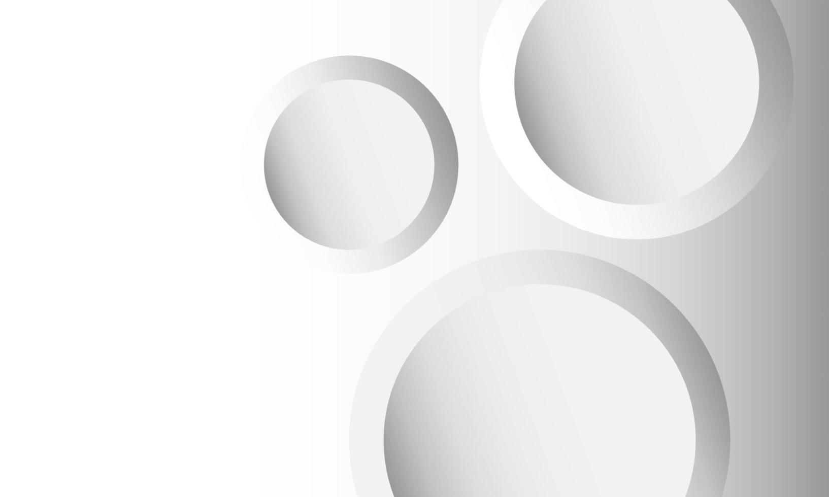 Abstract Vector Background Grayscale White Circles