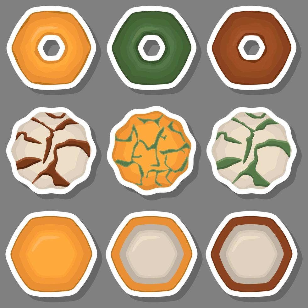 Big set homemade cookie different taste in pastry biscuit vector
