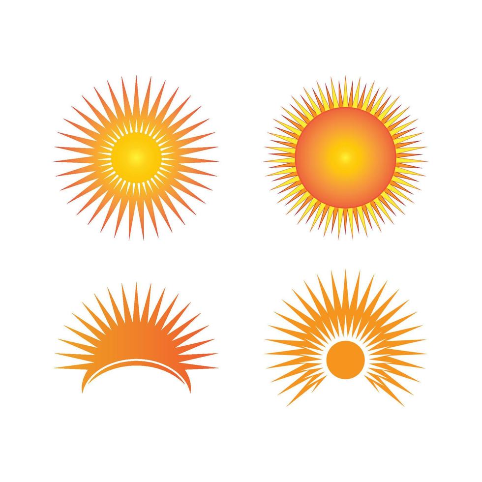 Sunset logo icon design symbol illustration vector