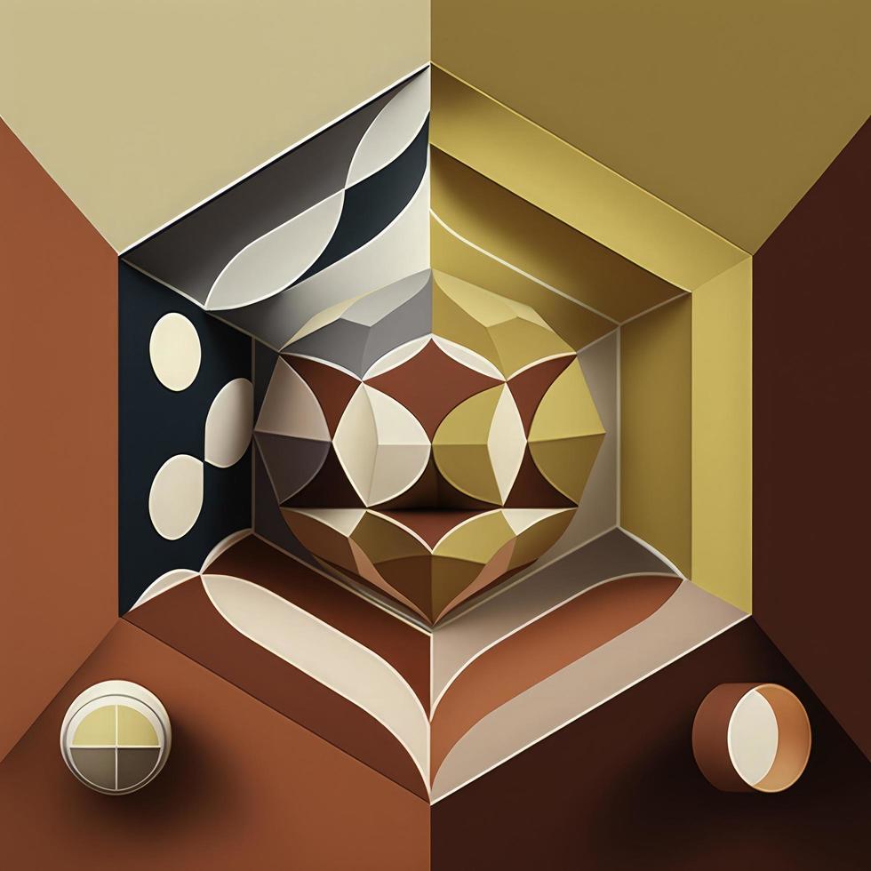 beautiful color palette illustration design, generate ai photo