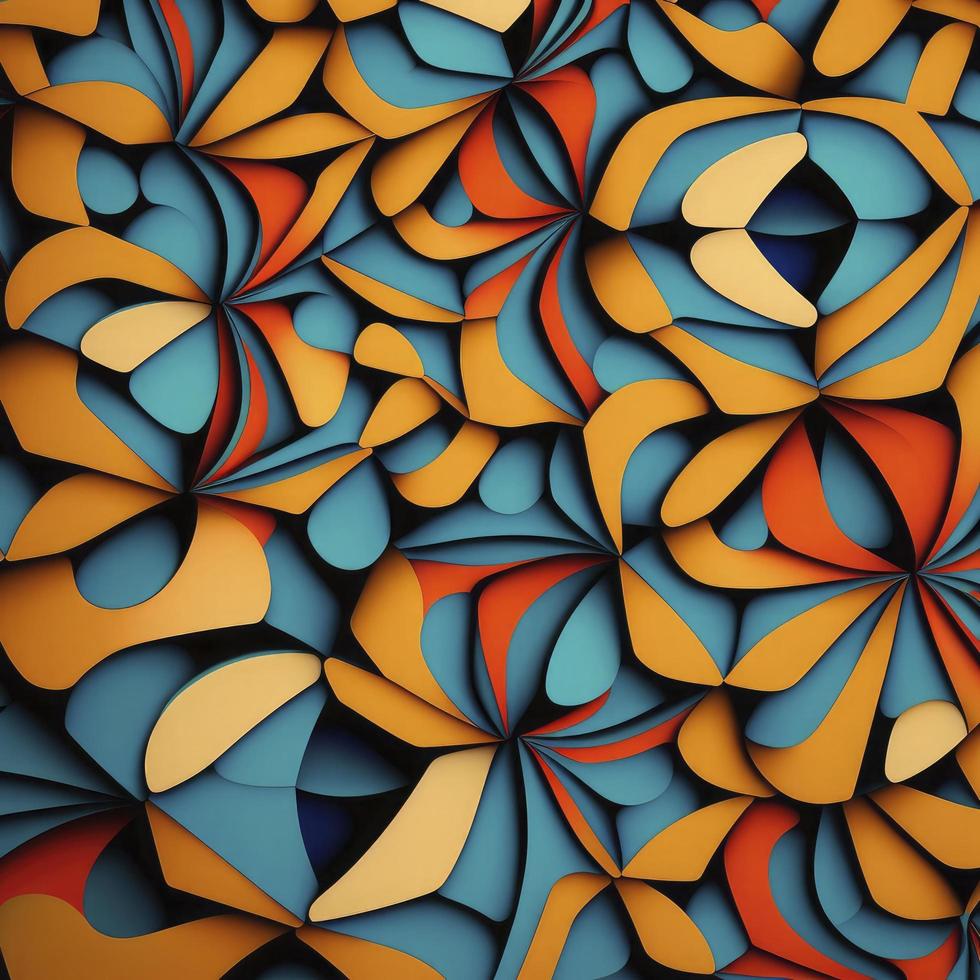 beautiful color palette illustration design, generate ai photo