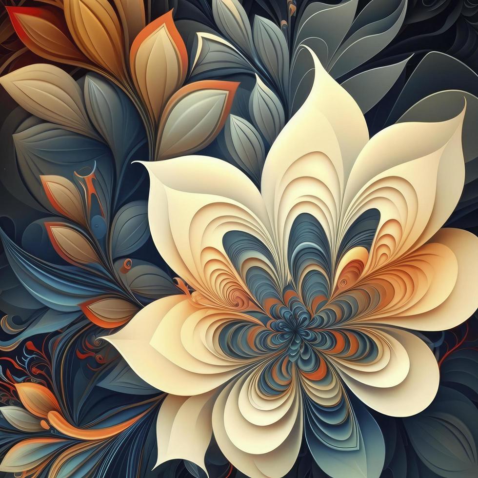 beautiful color palette illustration design, generate ai photo