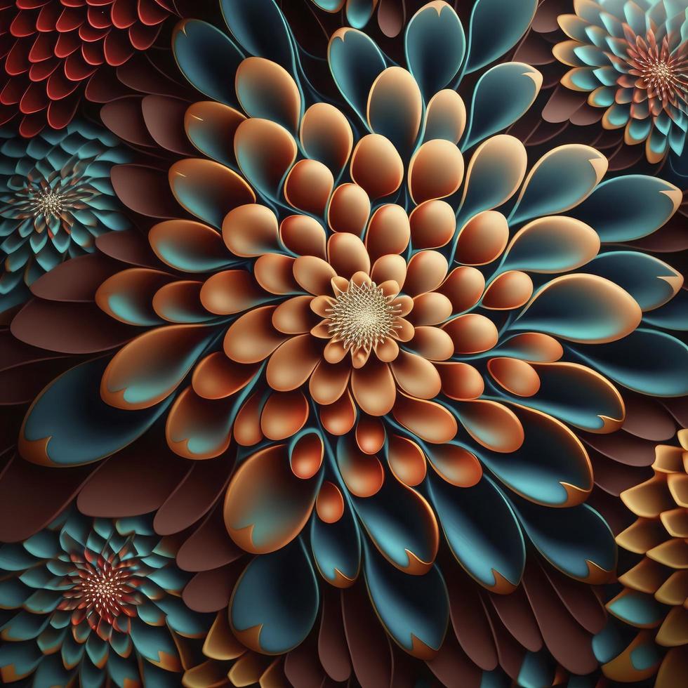 beautiful color palette illustration design, generate ai photo