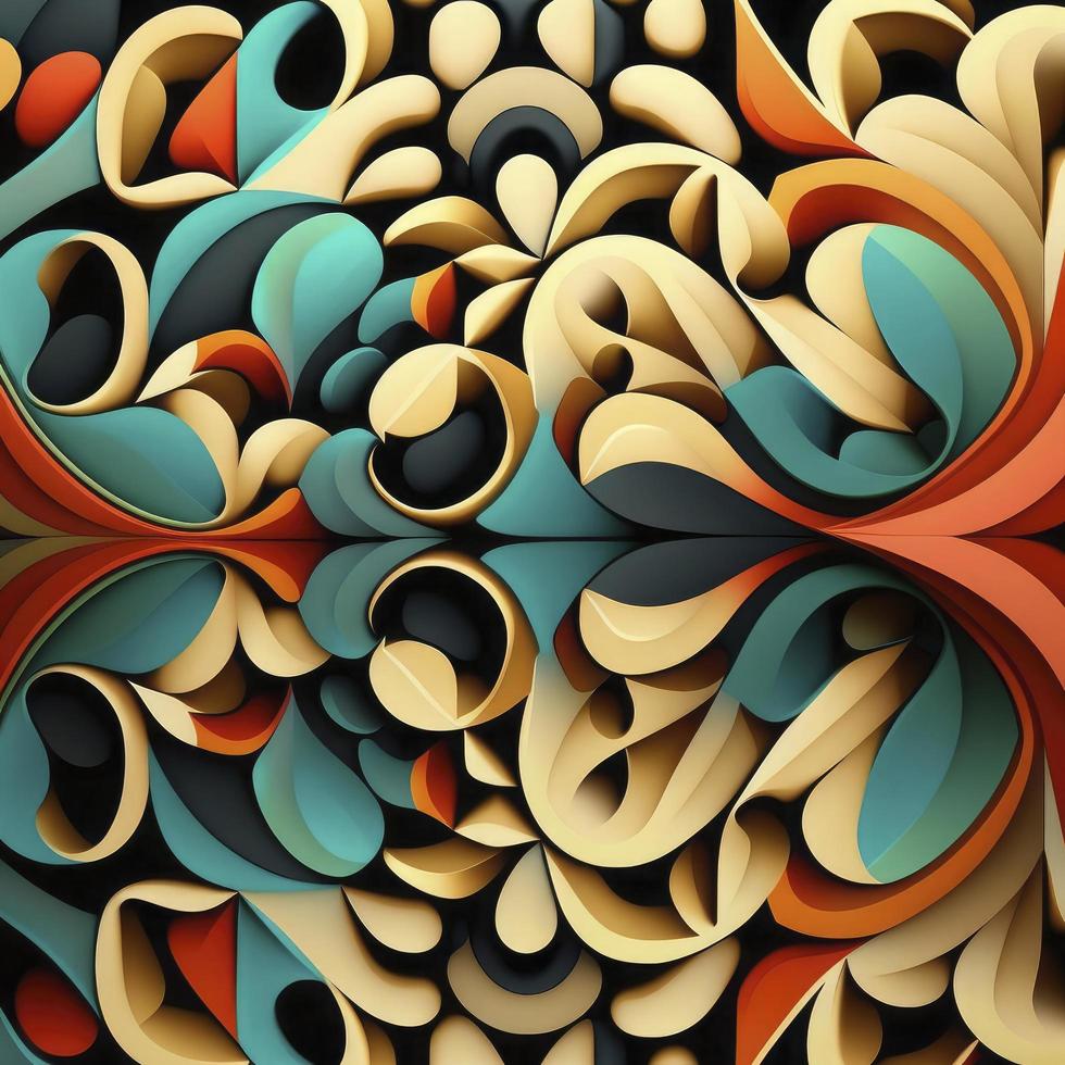beautiful color palette illustration design, generate ai photo