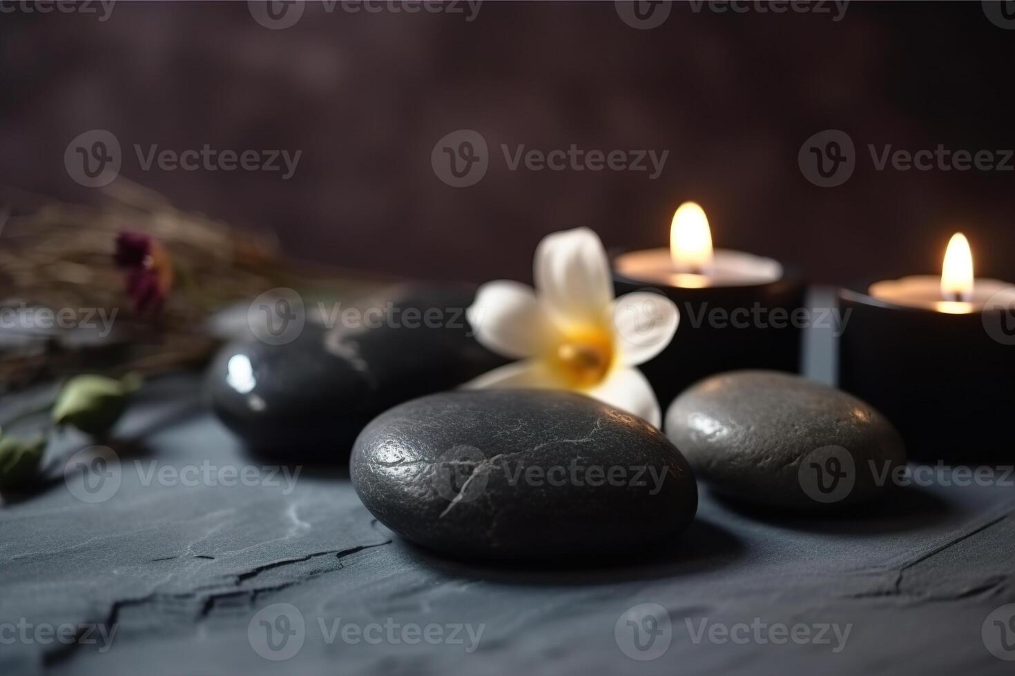 Beautiful spa background with copy space. Wellness backdrop. Empty space for text, advertising. Beauty procedure, service. Relax and wellbeing. . photo