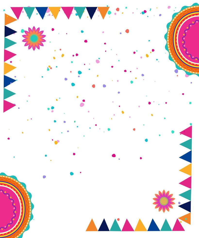 Cinco de mayo poster. Mexican party, Mexico latin fiesta decorative invitation. Spanish chili, skulls flowers festival vector cards design