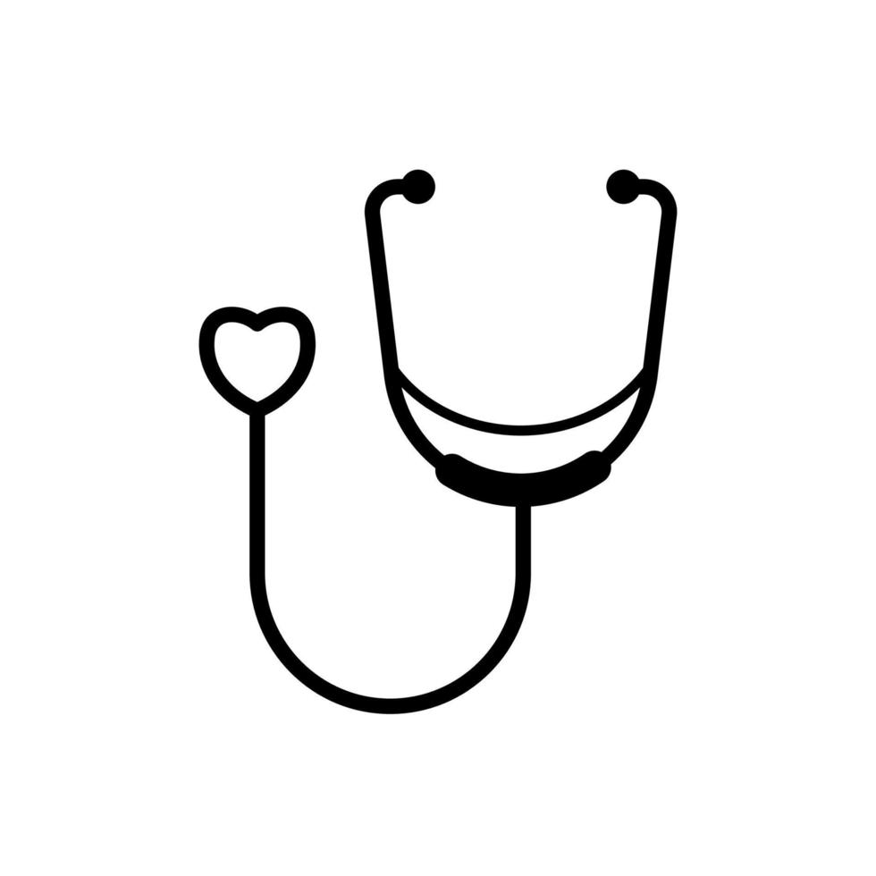 Stethoscope icon vector design templates on white background