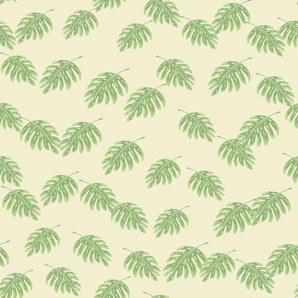 Abstract exotic plant seamless pattern. Botanical leaf wallpaper. Tropical pattern, palm leaves floral background. vector