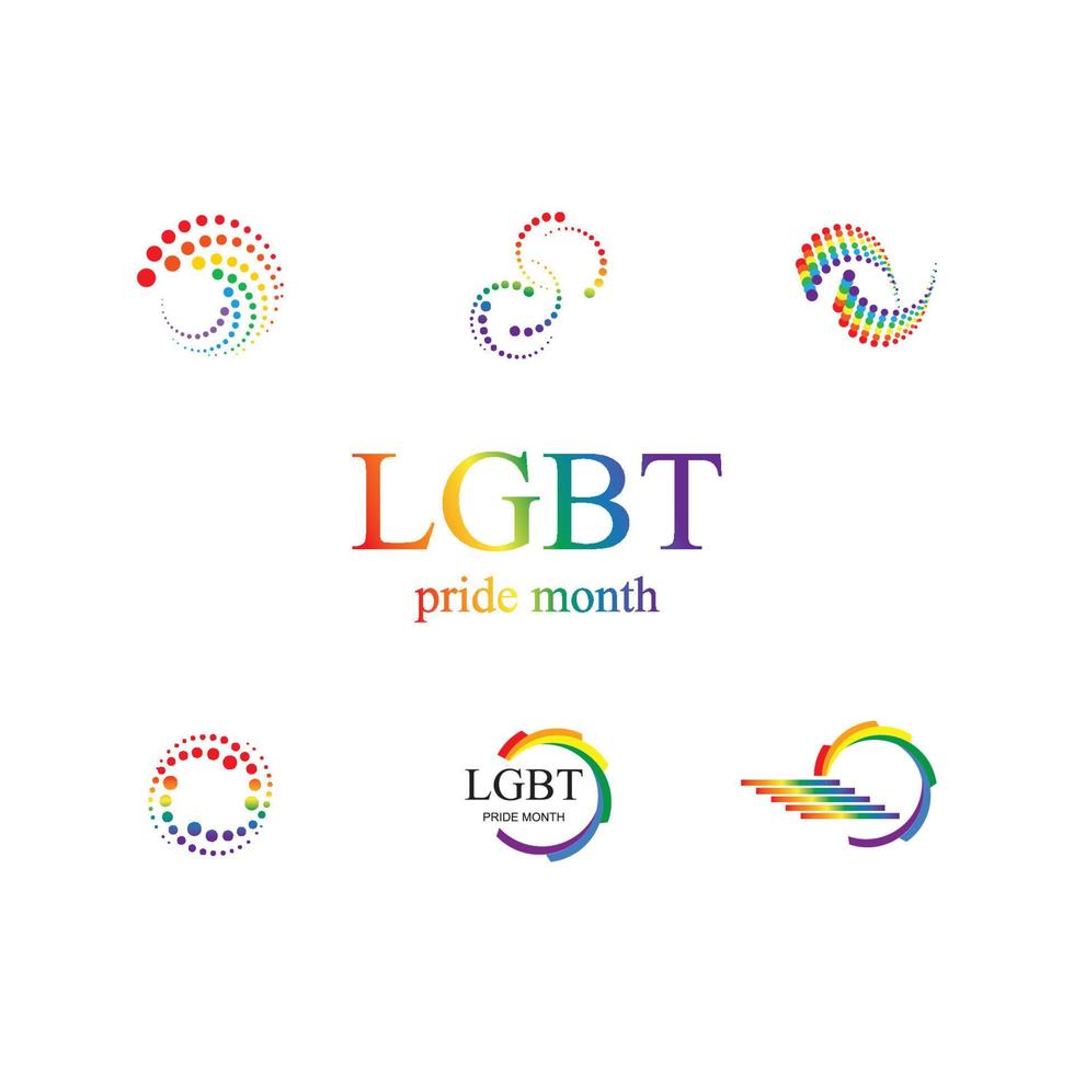 lgbt logo y símbolo vector