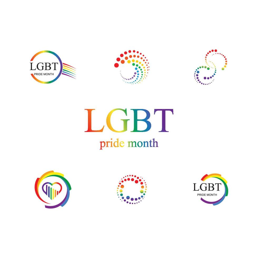 lgbt logo y símbolo vector