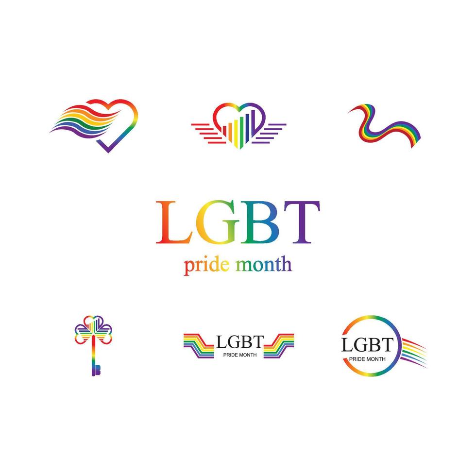 lgbt logo y símbolo vector