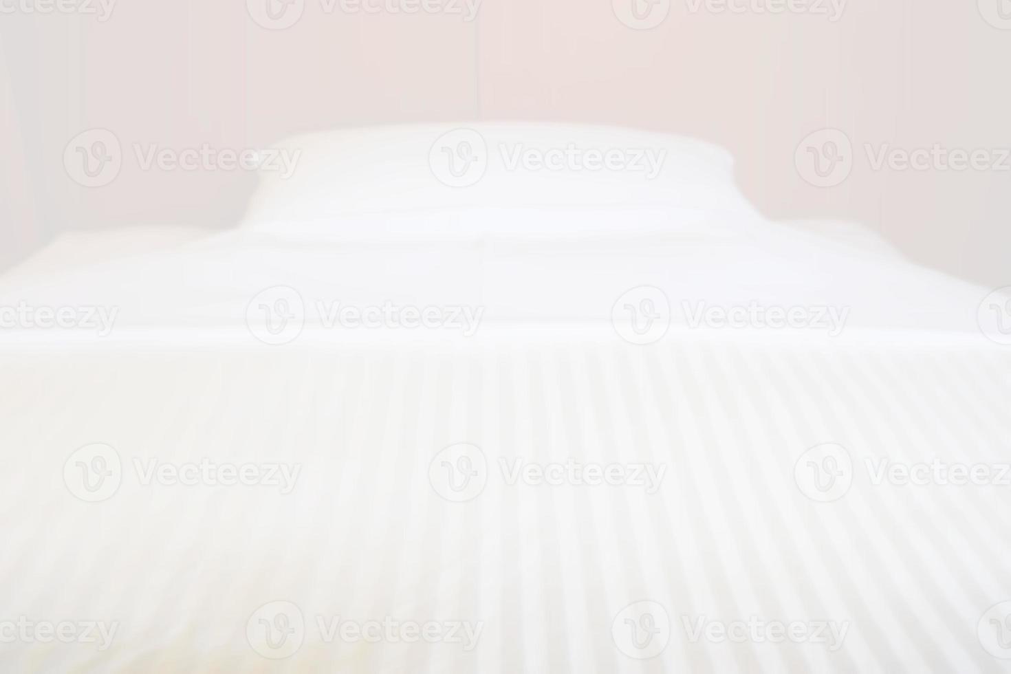 Abstract Blurred Bedroom in Hostel Background. photo
