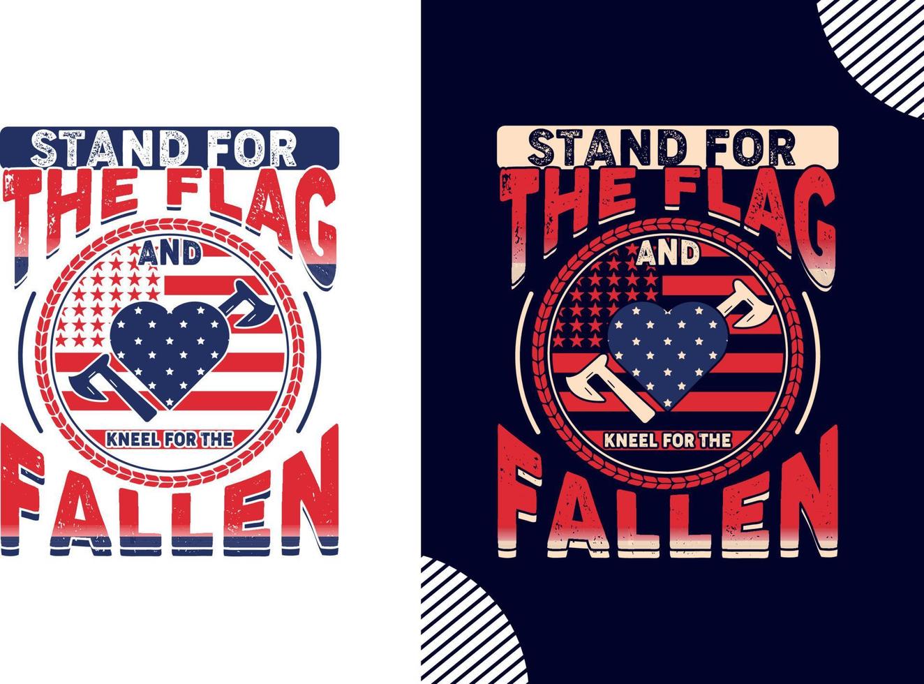 Stand For The Flag and Kneel For The Fallen, memorial day t shirt design, t shirt design vector