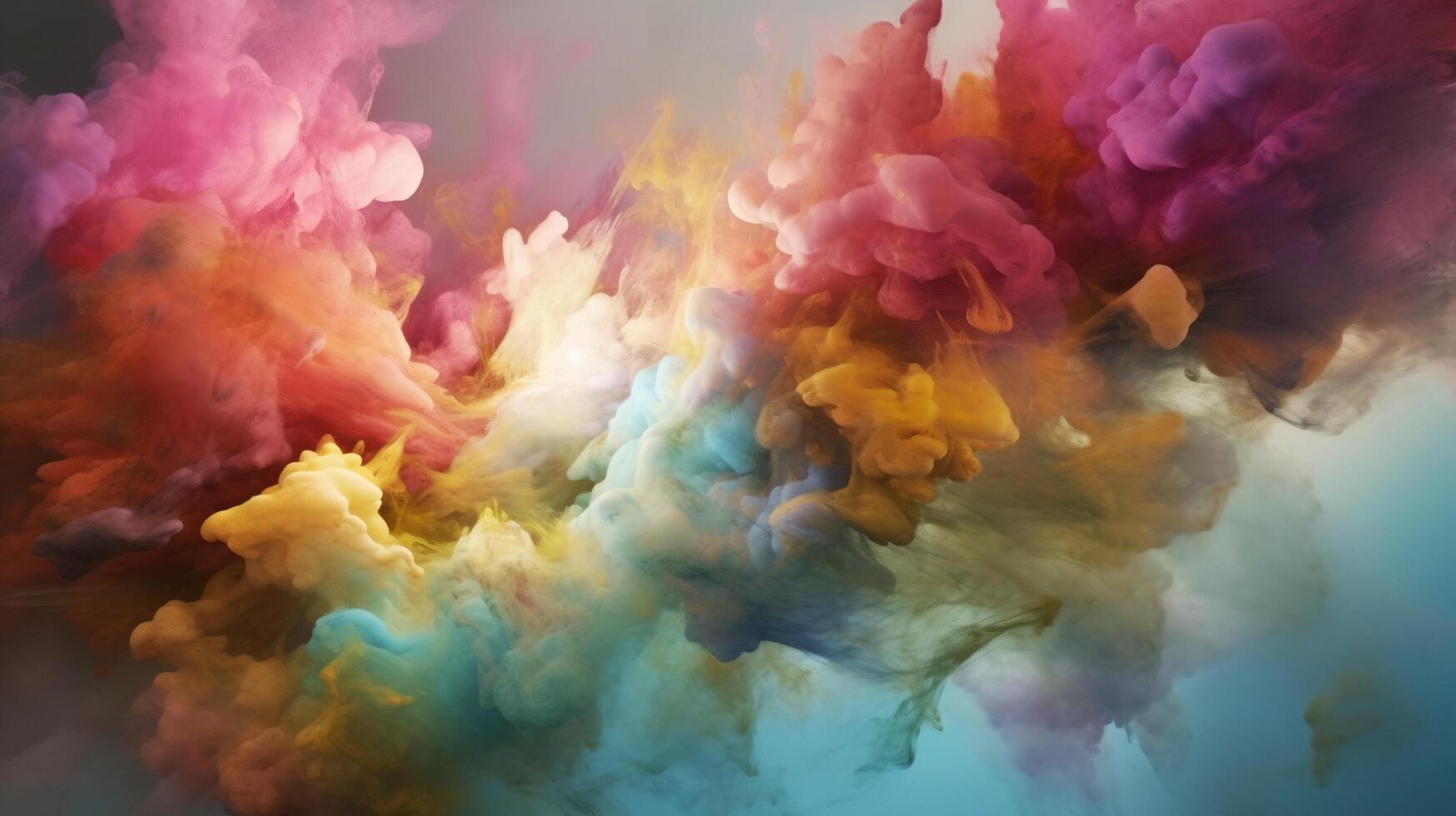 abstract watercolor background with clouds photo