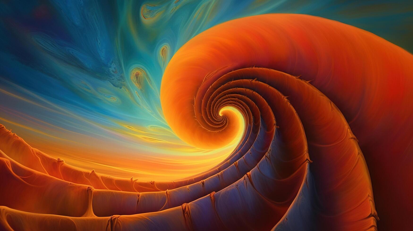 3d render of a spiral photo