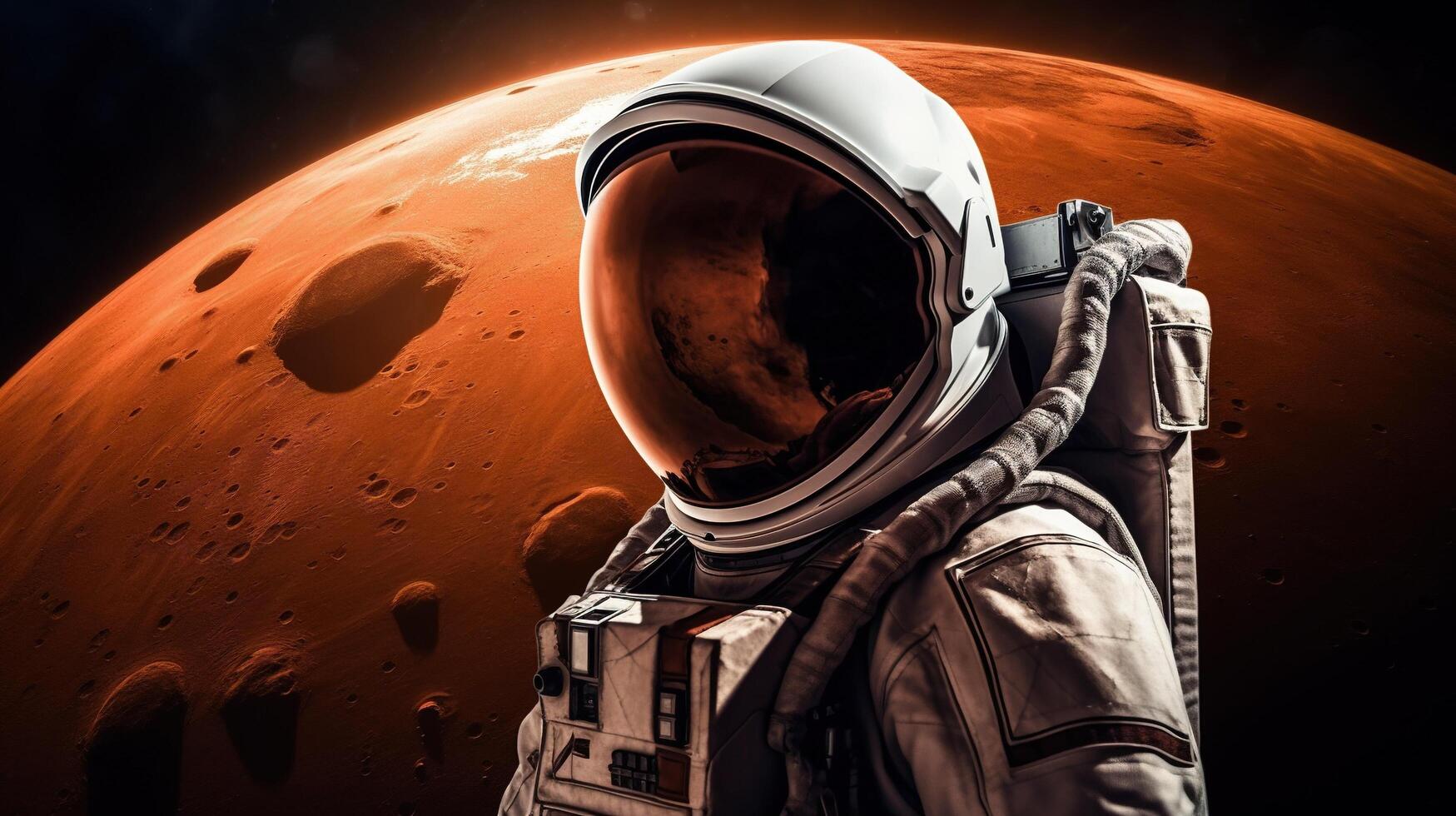 astronaut in space photo