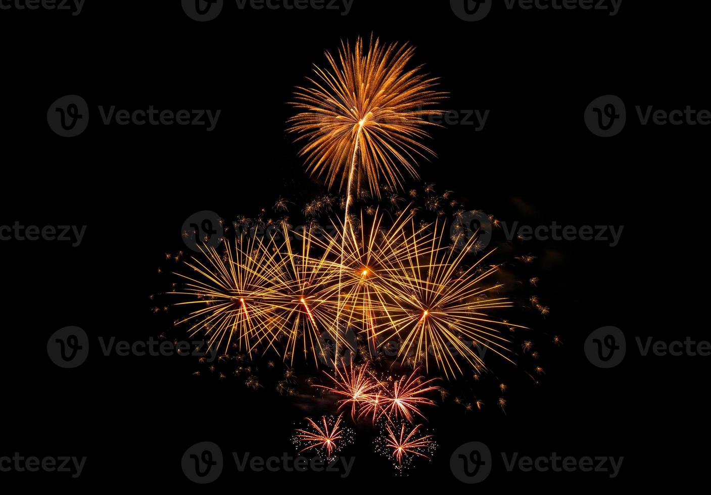 Fireworks in the Dark Sky Background photo