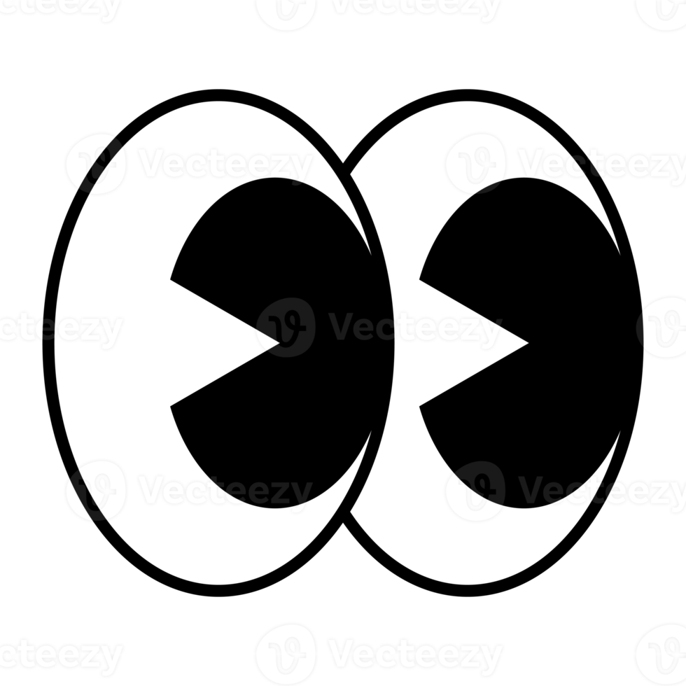 retro eye cartoon element png