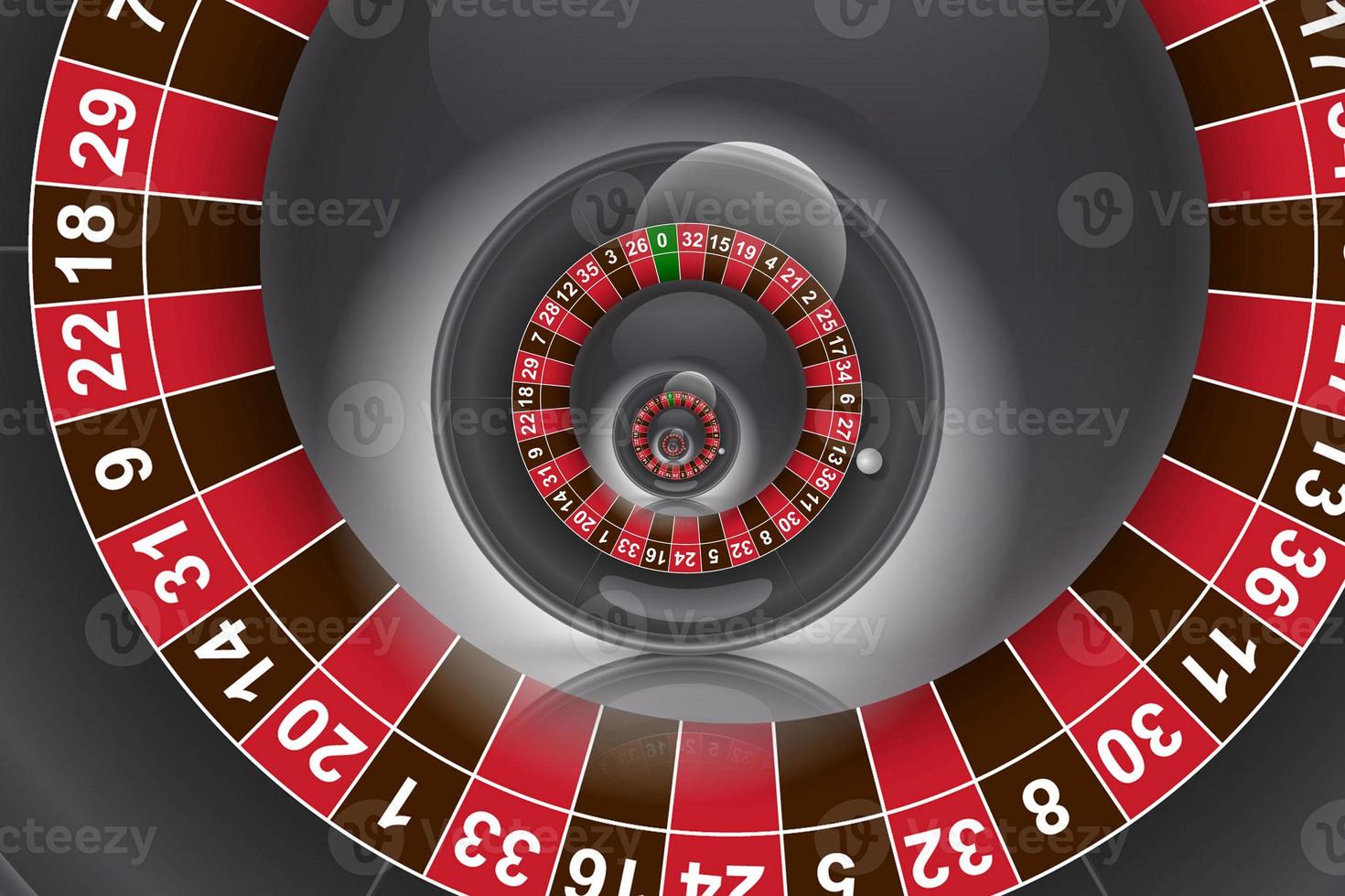 Roulette background illustration. Concept for casino, entertainment, fortune photo