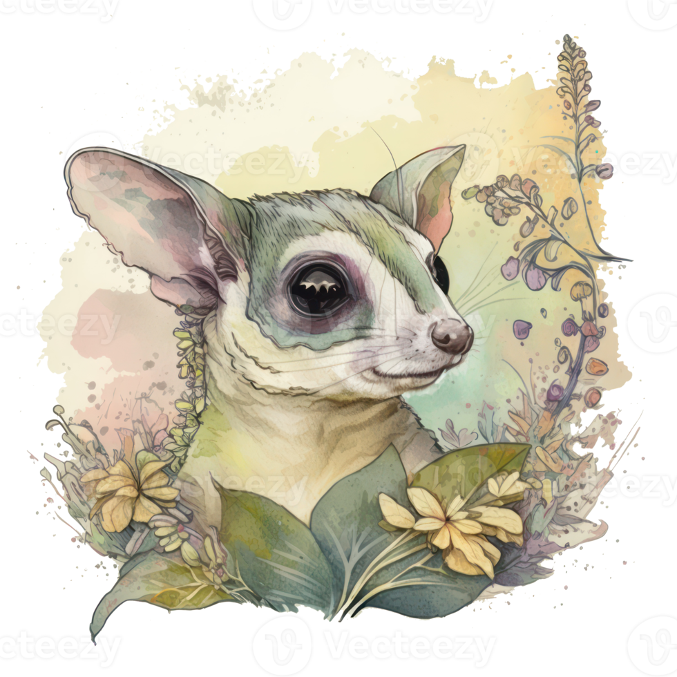 sugar-glider-watercolor-ai-generated-22960473-png