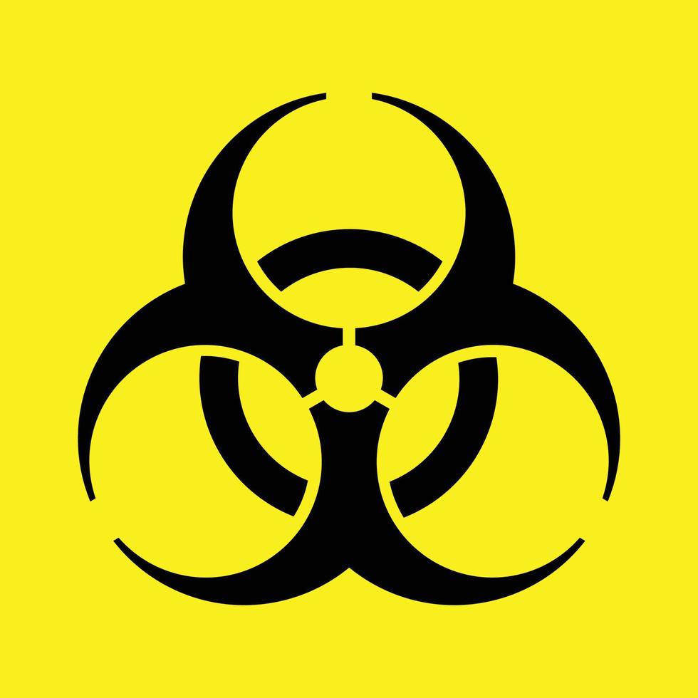 Logo of biomedical waste vector