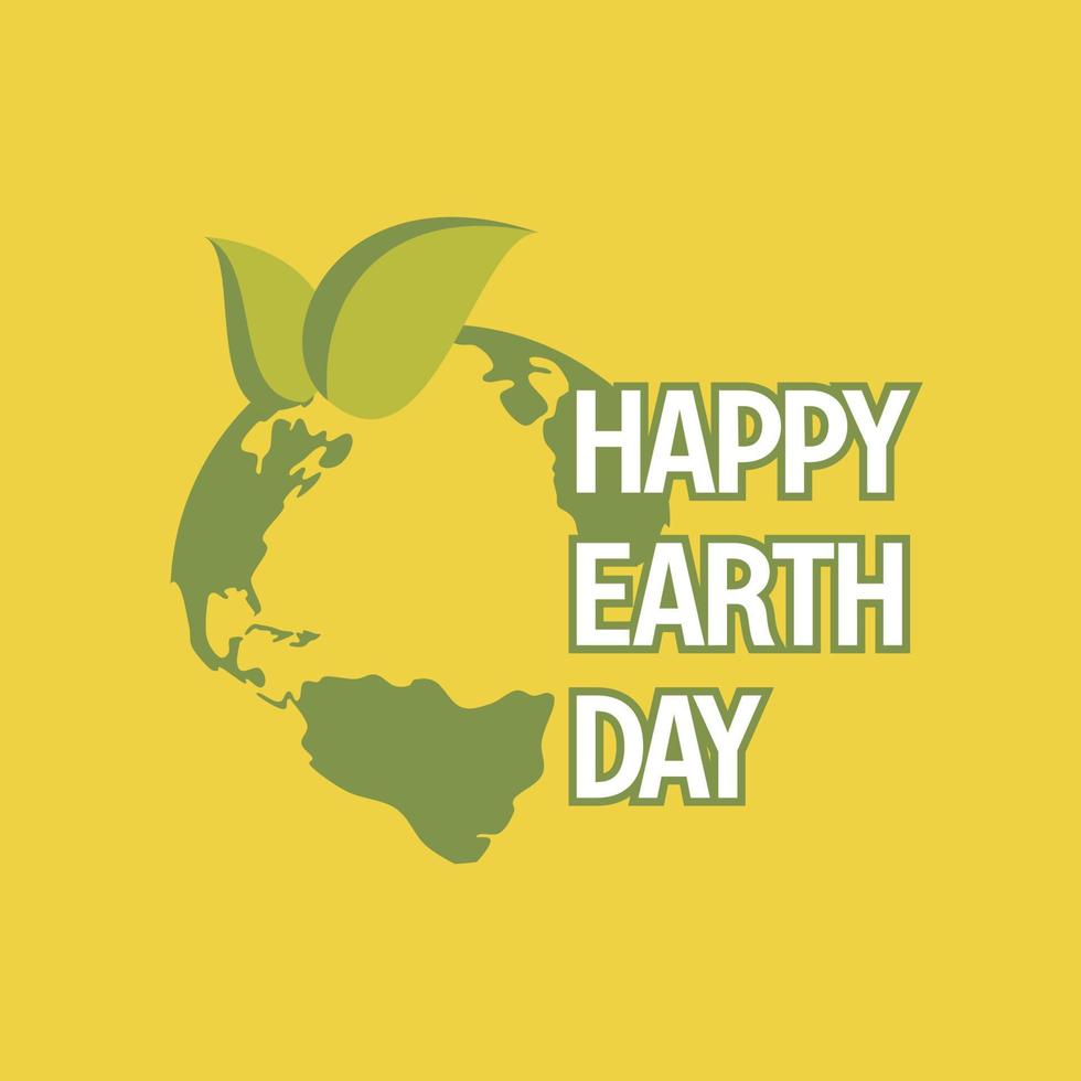 earth day banner, happy earth day. for the celebration of save the environment, social media template, web vector