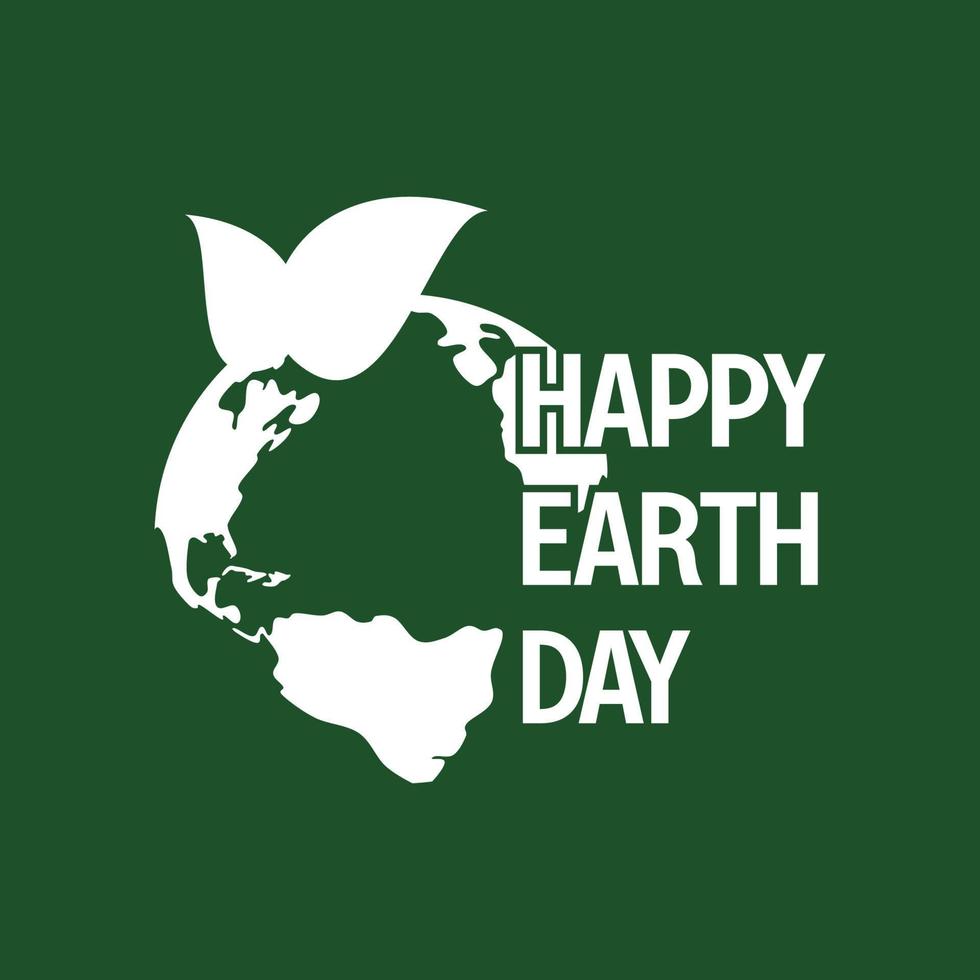 earth day banner, happy earth day. for the celebration of save the environment, social media template, web vector