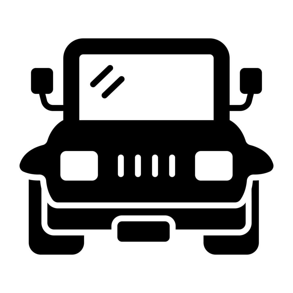 off road, vehicle transport vector icon