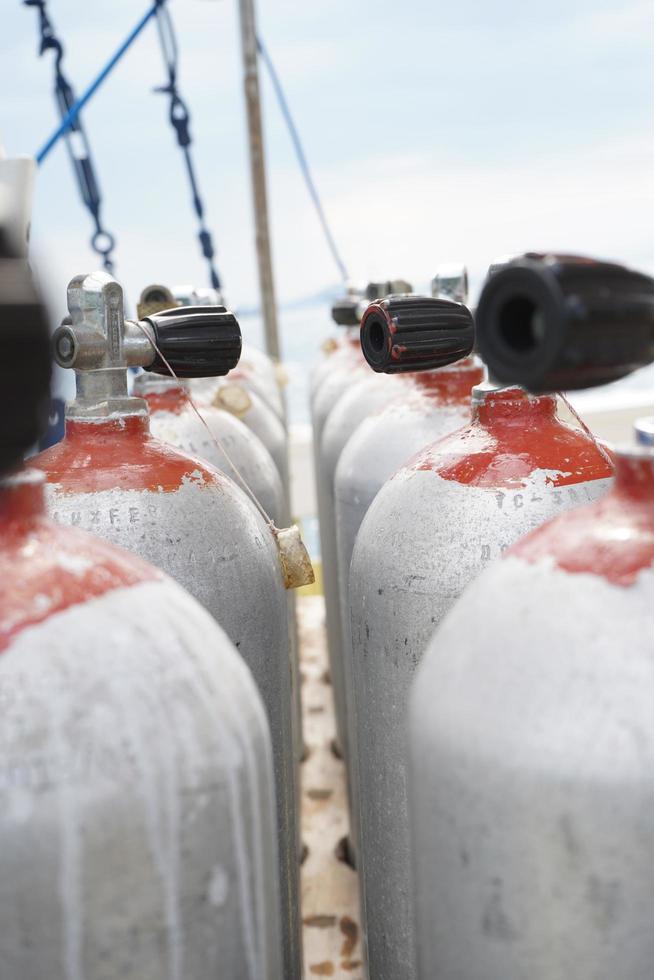 oxygen cylinder for diving photo