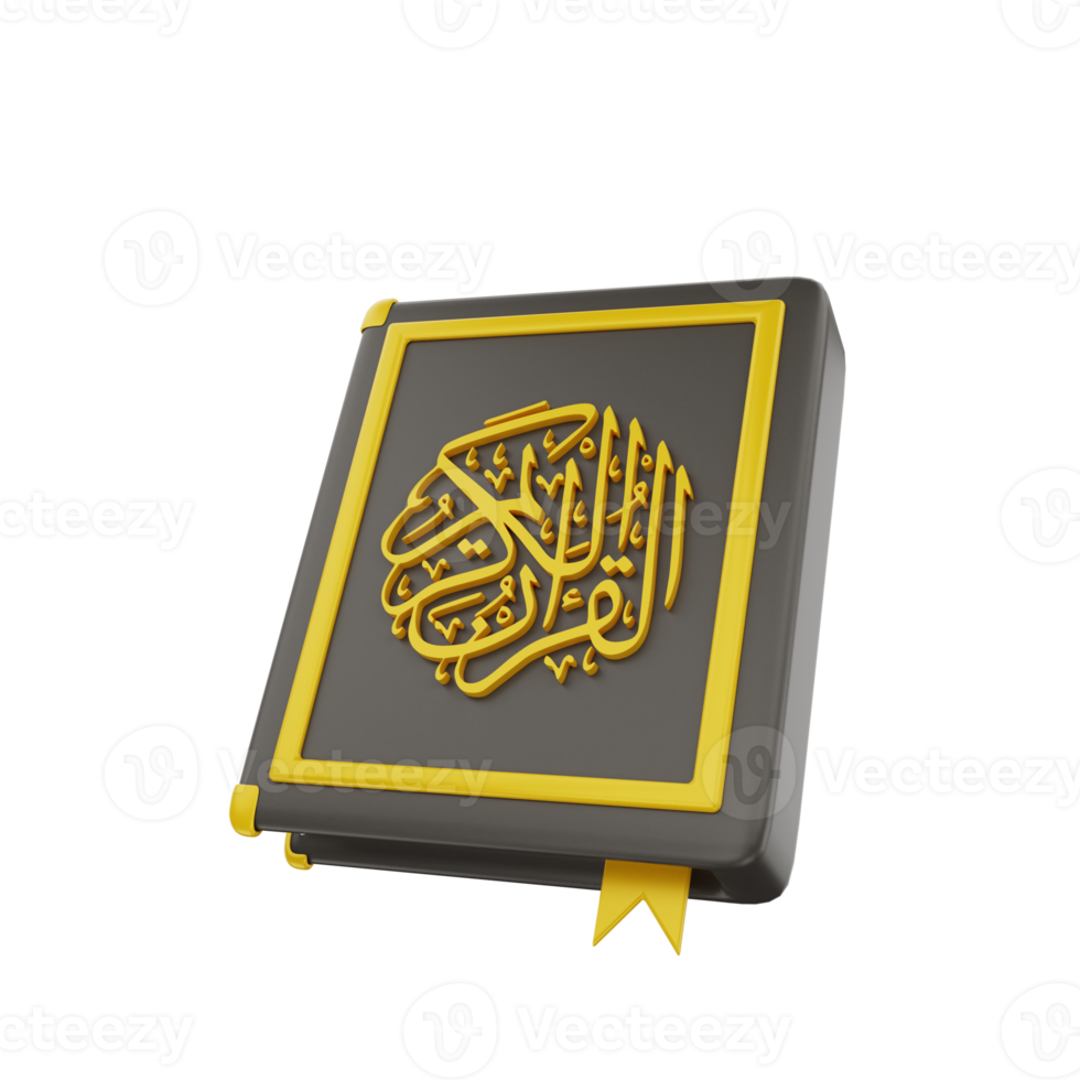 3d Islamitisch koran icoon illustratie voorwerp png