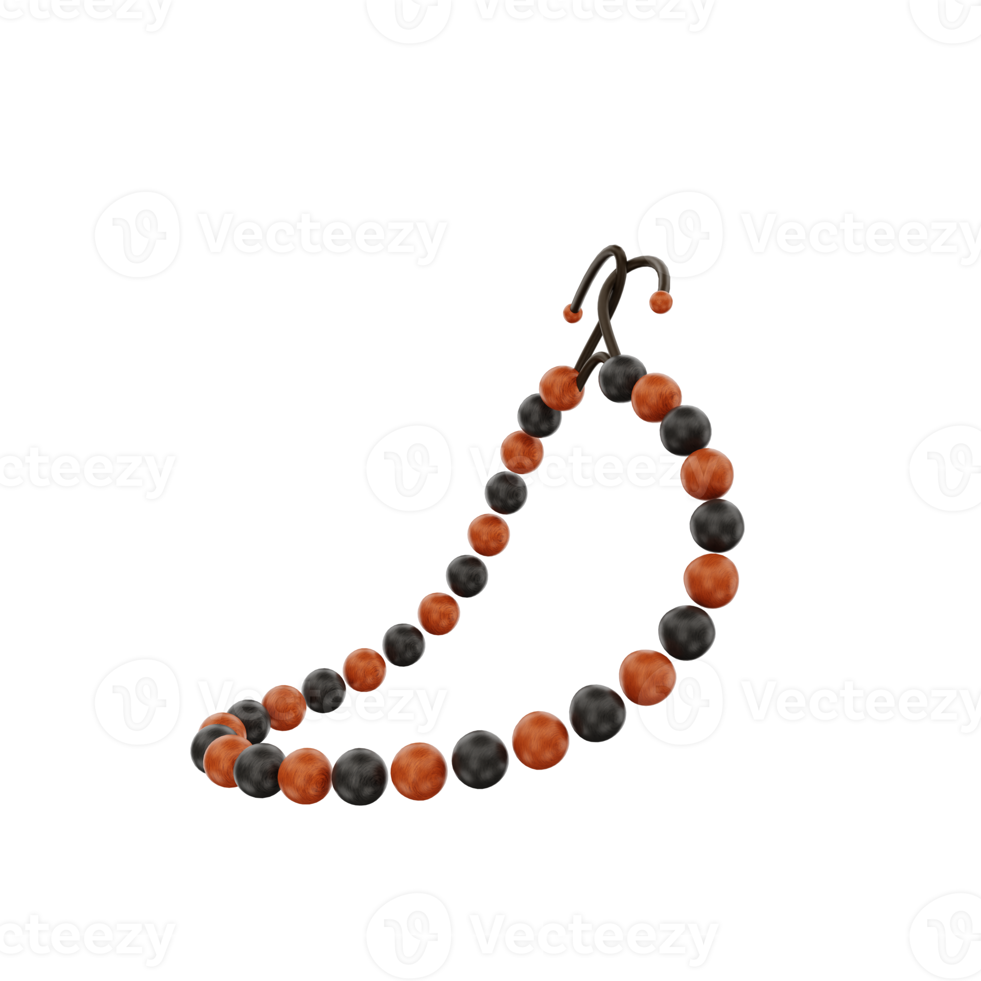 3d islamic prayer beads icon illustration object 22961547 PNG