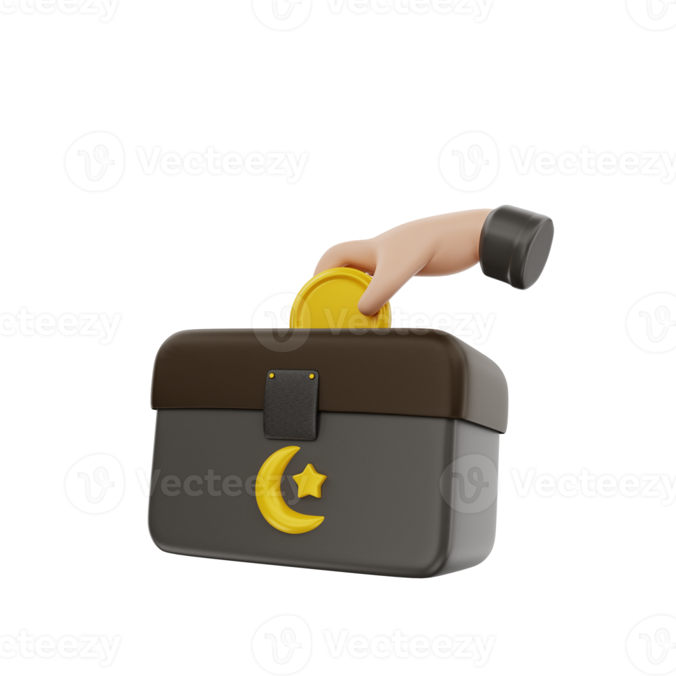3d charity icon illustration object png