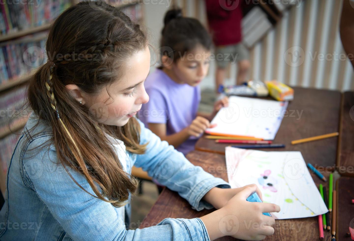 A group of students from an international school that promotes creativity photo