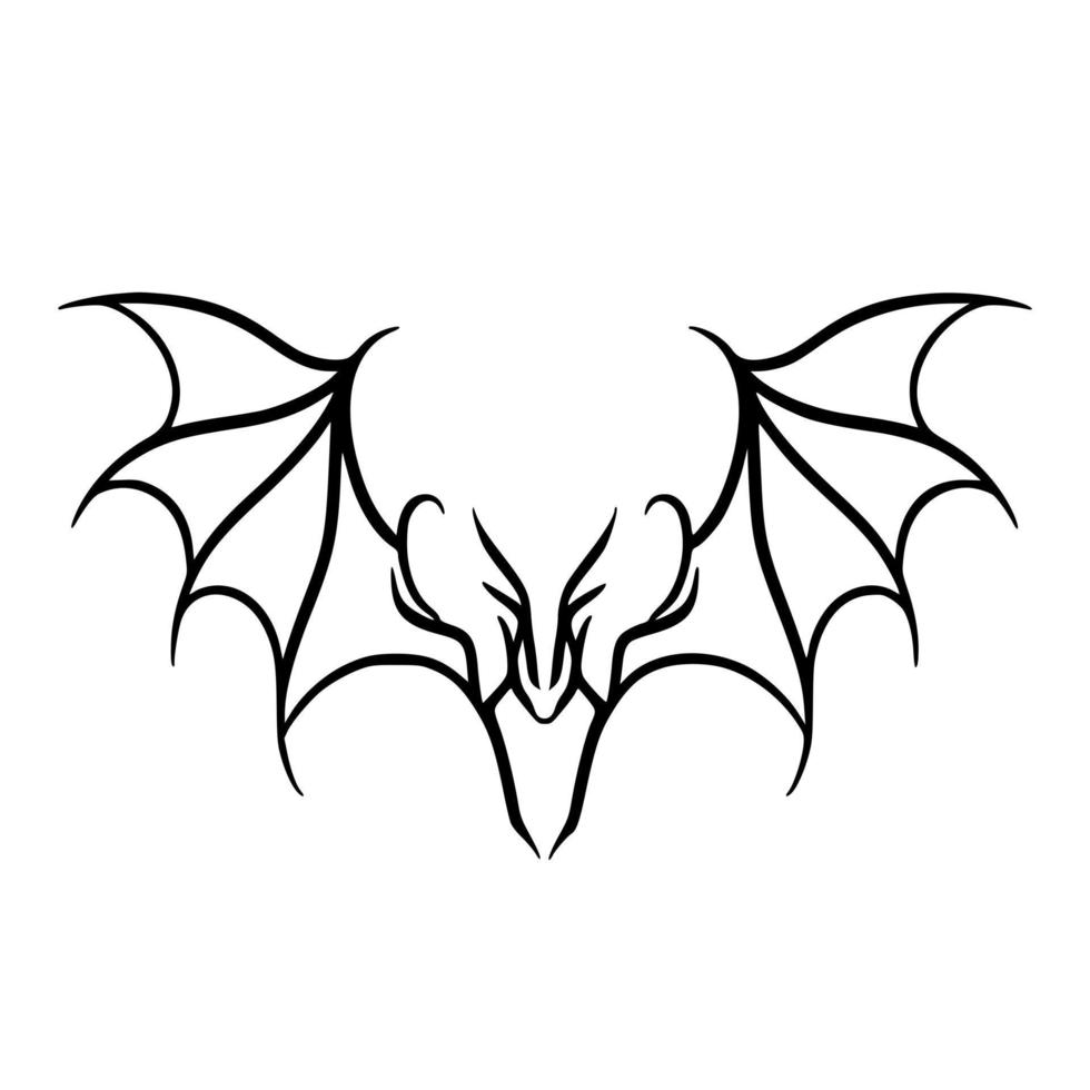 Bat shadow art vector