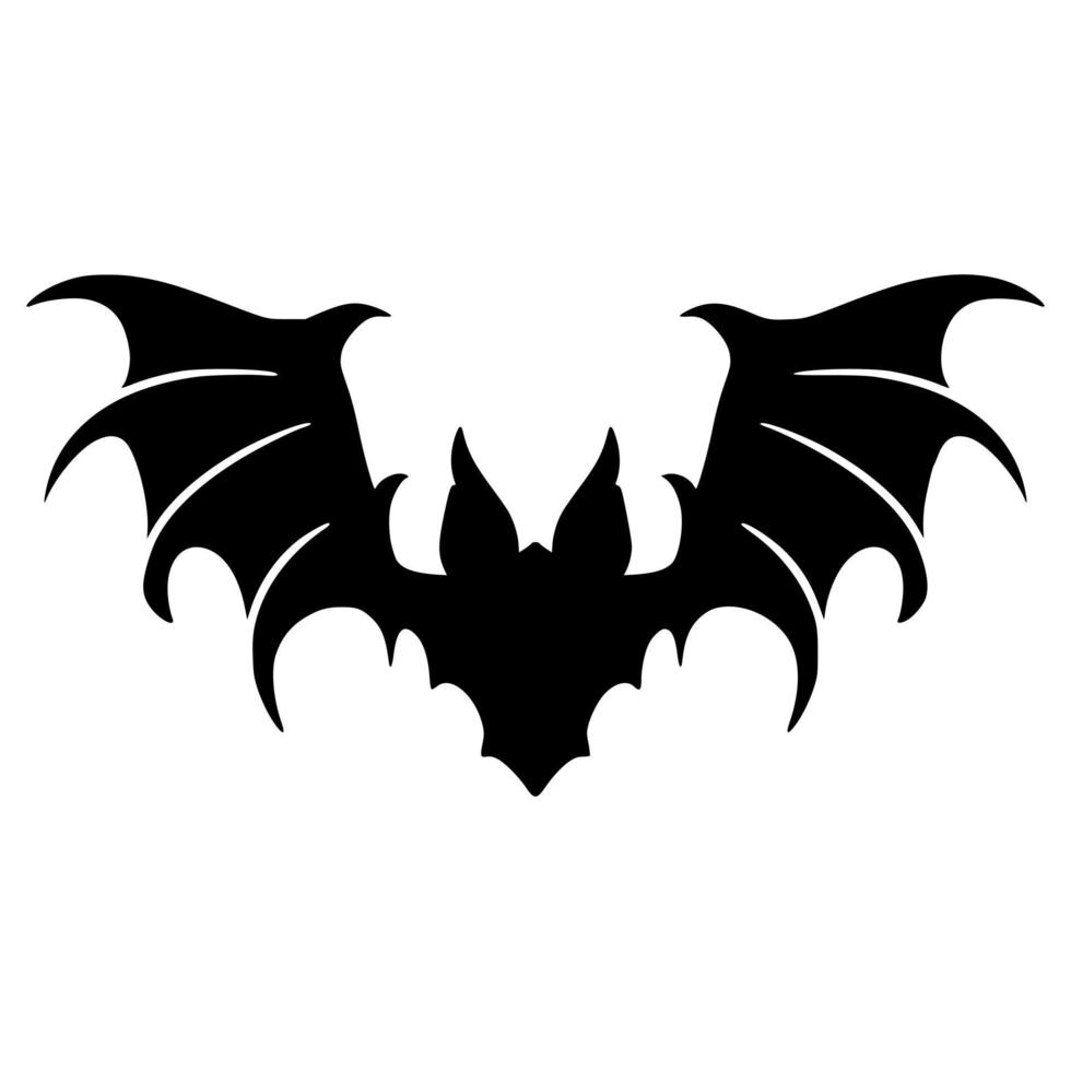 Bat shadow art vector