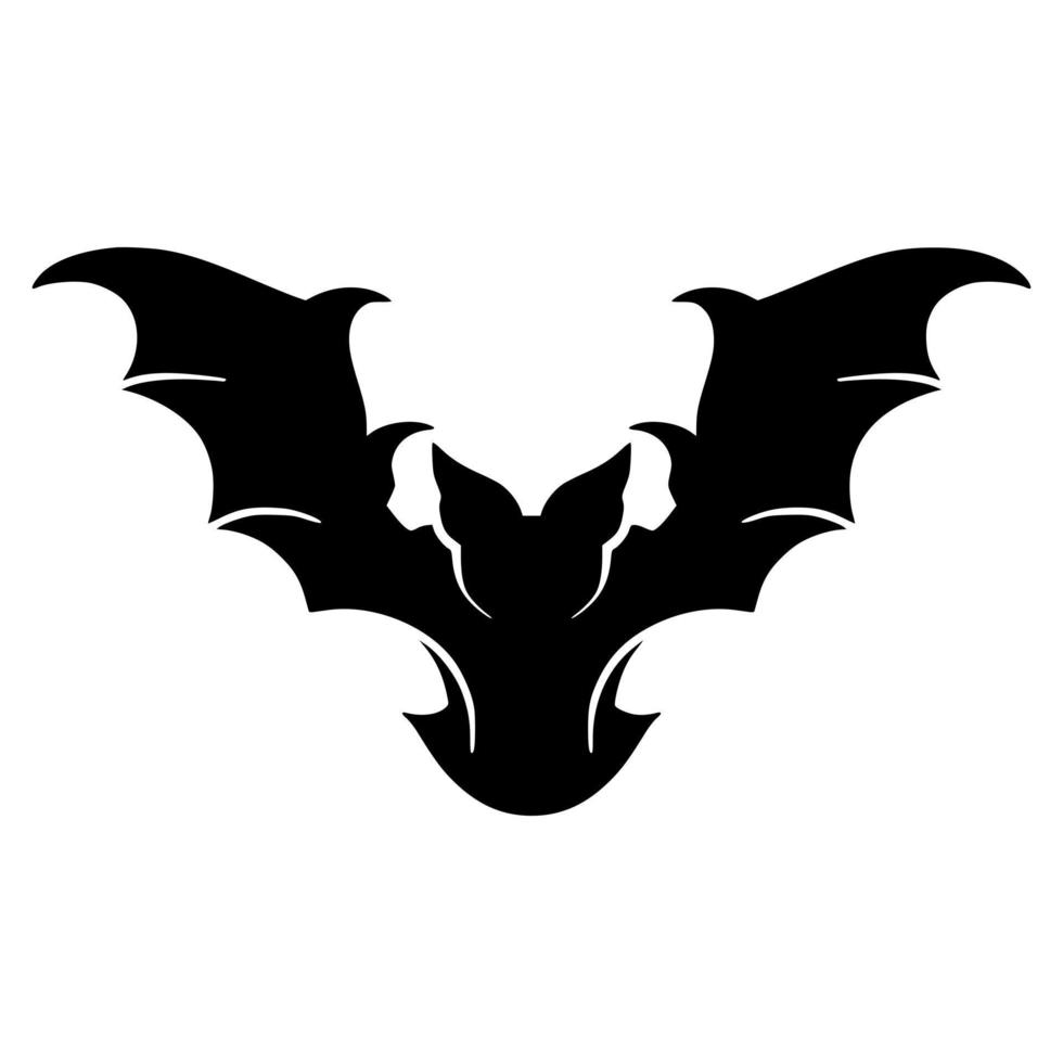 Bat shadow art vector