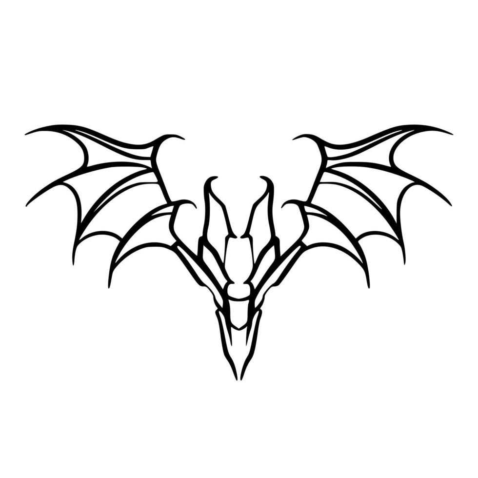 Bat shadow art vector