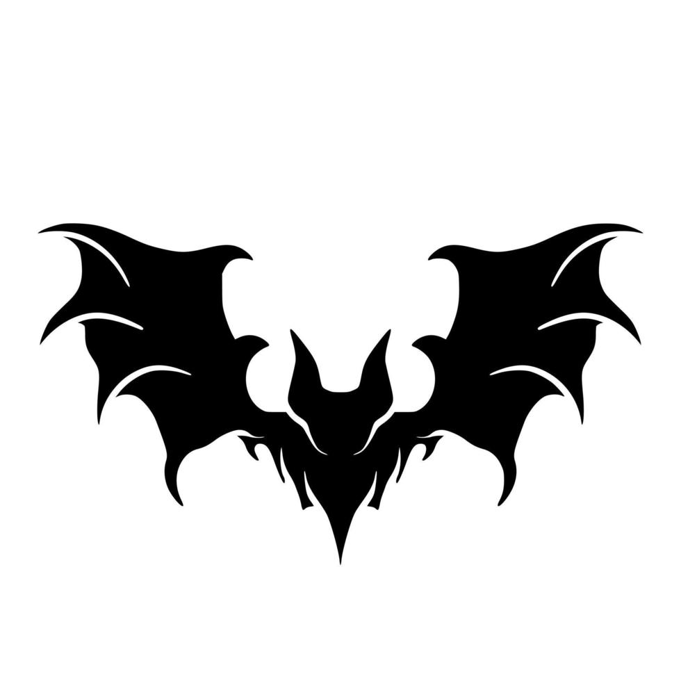 Bat shadow art vector