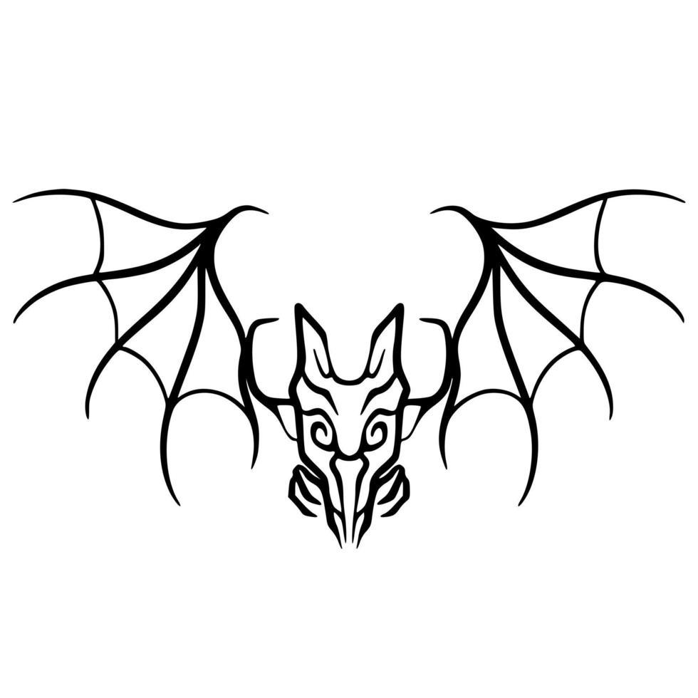 Bat shadow art vector