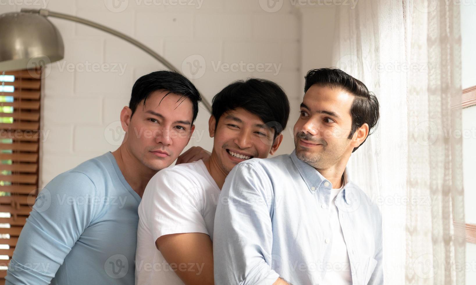 Group of LGBT love isn't about the love of just two people, it's love that doesn't set number. but defines happiness photo